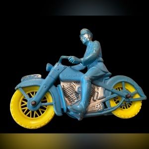 Vintage Auburn Toy Motorcycle Cop